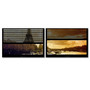 Trademark Fine Art ''Window View Paris at Sunset 3'' by Philippe Hugonnard 27" x 33" Multi Panel Art Set (PH0060-P2-SET)