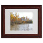 Trademark Monica Fleet "Just a Wonder" Art, White Matte W/Wood Frame, 11" x 14" (65dcf804e8837636b11a28fd_ud)