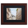 Trademark Fine Art ''Parisian Buildings'' by Preston 11" x 14" Black Matted Wood Frame (EM0557-W1114BMF)