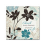 Trademark Fine Art Lisa Audit 'Botanical Touch Quote I' 14 x 14 (WAP0174-C1414GG)