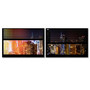 Trademark Fine Art ''Window View Manhattan Night 3'' by Philippe Hugonnard 27" x 33" Multi Panel Art Set (PH0058-P2-SET)