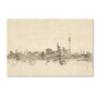 Trademark Fine Art ''Berlin Germany Skyline Sheet Music'' by Michael Tompsett 30" x 47" Canvas Art (MT0842-C3047GG)