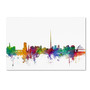 Trademark Fine Art ''Dublin Ireland Skyline'' by Michael Tompsett 22" x 32" Canvas Art (MT0540-C2232GG)