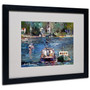 Trademark Fine Art 16" x 20" Acrylic Waiting to Ride, Black Frame (65dcf8c6e8837636b11a2c80_ud)