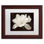 Trademark Fine Art Cora Niele 'White Tulip I' 11" x 14" Matted Framed (190836311729)