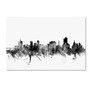 Trademark Fine Art Michael Tompsett 'Tulsa Oklahoma Skyline B&W' 12" x 19" Canvas (190836077922)