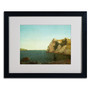 Trademark John Kensett "Beacon Rock Newport Harbour" Art, White Matte With Black Frame, 16" x 20" (65dcf8dee8837636b11a2d07_ud)