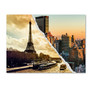 Trademark Fine Art ''Sunset in Paris and New York'' by Philippe Hugonnard 18" x 24" Canvas Art (PH0114-C1824GG)
