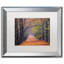 Trademark Fine Art Cora Niele 'Beech Lane' 16" x 20" Matted Framed Art Print (190836315895)