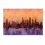 Trademark Fine Art ''Chicago Illinois Skyline III'' by Michael Tompsett 16" x 24" Canvas Art (MT0637-C1624GG)
