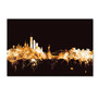 Trademark Fine Art Michael Tompsett 'New York Skyline Gold' 12" x 19" Canvas Stretched (190836095827)