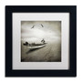 Trademark Fine Art ''Cello Sophia'' by Moises Levy 11" x 11" White Matted Black Frame (ALI1073-B1111MF)
