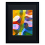 Trademark Fine Art ''Dappled Light Palm 1'' by Amy Vangsgard  16" x 20" Black Matted Black Frame (AV0110-B1620BMF)