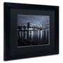 Trademark David Ayash "Jane"s Carousel, Brooklyn Bridge" Art, Black Matte W/Black Frame, 11" x 14" (65dcf9aae8837636b11a30a0_ud)
