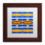 Trademark Fine Art ''Winter Forest Square 2'' by Amy Vangsgard  11" x 11" White Matted Wood Frame (AV0146-W1111MF)