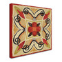 Trademark Daphne Brissonnet "Bohemian Rooster Tile Square I" Gallery-Wrapped Canvas Art, 14" x 14" (65dcf9fce8837636b11a3235_ud)