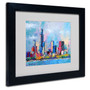 Trademark Fine Art 11" x 14" Acrylic Chicago 5, Black Frame (65dcfa2ce8837636b11a331e_ud)