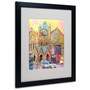 Trademark Fine Art 16" x 20" Wood Frame Boston 2 Black (65dcfa44e8837636b11a339b_ud)