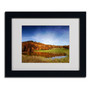 Trademark Philippe Sainte-Laudy "Vosges Fall" Art, White Matte With Black Frame, 11" x 14" (65dcfa5ee8837636b11a340d_ud)