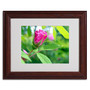 Trademark Monica Fleet "Unfolding Transformation" Art, White Matte W/Wood Frame, 11" x 14" (65dcfa83e8837636b11a349d_ud)
