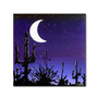 Trademark Fine Art 24" x 24" Wooden Frame Desert Moon (65dcfa9fe8837636b11a352e_ud)