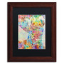 Trademark Fine Art ''seattle Washington Street Map'' by Michael Tompsett 11" x 14"  Wood Frame (MT0869-W1114BMF)