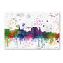 Trademark Fine Art Marlene Watson 'Augusta Maine Skyline Mclr-1' 12" x 19" Canvas Stretched (190836201785)