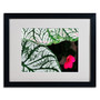 Trademark Kurt Shaffer "Caladium Abstract" Art, White Matte With Black Frame, 16" x 20" (65dcfacce8837636b11a3610_ud)