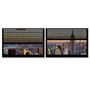 Trademark Fine Art ''Window View NYC Sunset 3'' by Philippe Hugonnard 27" x 33" Multi Panel Art Set (PH0056-P2-SET)