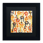 Trademark Fine Art ''Circle Encounters 8'' by Amy Vangsgard  11" x 11" Black Matted Black Frame (AV0098-B1111BMF)