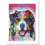 Trademark Fine Art Dean Russo 'Australian Shepherd' 18" x 24" Paper Rolled Art Print (190836149421)