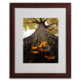 Trademark Kurt Shaffer "Mighty Maple and Sapling" Art, White Matte W/Wood Frame, 16" x 20" (65dcfb81e8837636b11a3951_ud)