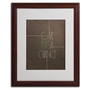 Trademark Megan Romo "Give Peas a Chance" Art, White Matte W/Wood Frame, 16" x 20" (65dcfb90e8837636b11a398d_ud)