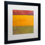 Trademark Michelle Calkins "Highway Series Grasses" Art, White Matte With Black Frame, 16" x 16" (65dcfb90e8837636b11a399e_ud)