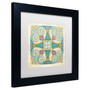 Trademark Daphne Brissonnet "Birds Garden Tile I" Art, White Matte W/Black Frame, 11" x 11" (65dcfbd6e8837636b11a3ac5_ud)