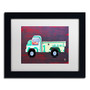 Trademark Fine Art ''Pickup Truck'' by Design Turnpike 11" x 14" White Matted Black Frame (ALI1286-B1114MF)