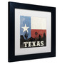 Trademark Moira Hershey "Texas" Art, White Matte With Black Frame, 11" x 11" (65dcfc06e8837636b11a3bb4_ud)