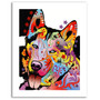 Trademark Fine Art Dean Russo 'Siberian Husky' Paper Art 18 x 24 (ALI0243-1824-P)