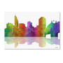 Trademark Fine Art ''Cincinatti Ohio Skyline'' by Marlene Watson 30" x 47" Canvas Art (MW0047-C3047GG)