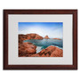 Trademark Philippe Sainte-Laudy "Ile Rousse" Art, White Matte With Wood Frame, 16" x 20" (65dcfc70e8837636b11a3da4_ud)