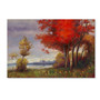 Trademark Fine Art Daniel Moises 'Landscape with Red Trees' 12" x 19" Canvas Stretched (190836189083)