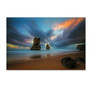 Trademark Fine Art Lincoln Harrison 'Beach at Sunset 2' 12 x 19 (ALI0724-C1219GG)