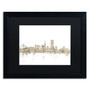 Trademark Fine Art ''San Francisco Skyline Sheet Music'' by Michael Tompsett 16" x 20" Black Matted (MT0823-B1620BMF)
