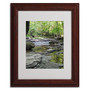 Trademark Monica Fleet "Crystal Rock" Art, White Matte W/Wood Frame, 11" x 14" (65dcfd25e8837636b11a40dd_ud)