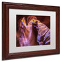 Trademark Pierre Leclerc "Fist" Art, White Matte W/Wood Frame, 11" x 14" (65dcfd25e8837636b11a40de_ud)