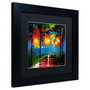 Trademark Ricardo Tapia "Night Reflection" Canvas Art, Black Matte W/Black Frame, 11" x 11" (65dcfd26e8837636b11a40f2_ud)