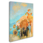 Trademark Odilon Redon "Evocation of Roussel 1912" Gallery-Wrapped Canvas Art, 35" x 47" (65dcfd26e8837636b11a40f5_ud)