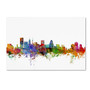 Trademark Fine Art ''Baltimore Maryland Skyline'' by Michael Tompsett 16" x 24" Canvas Art (MT0565-C1624GG)