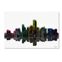 Trademark Fine Art ''Jersey City New Jersey Skyline'' by Marlene Watson 30" x 47" Canvas Art (MW0052-C3047GG)