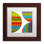 Trademark Fine Art Michelle Calkins 'Quarter Rounds 2.0' 11" x 11" Matted Framed (190836074037)